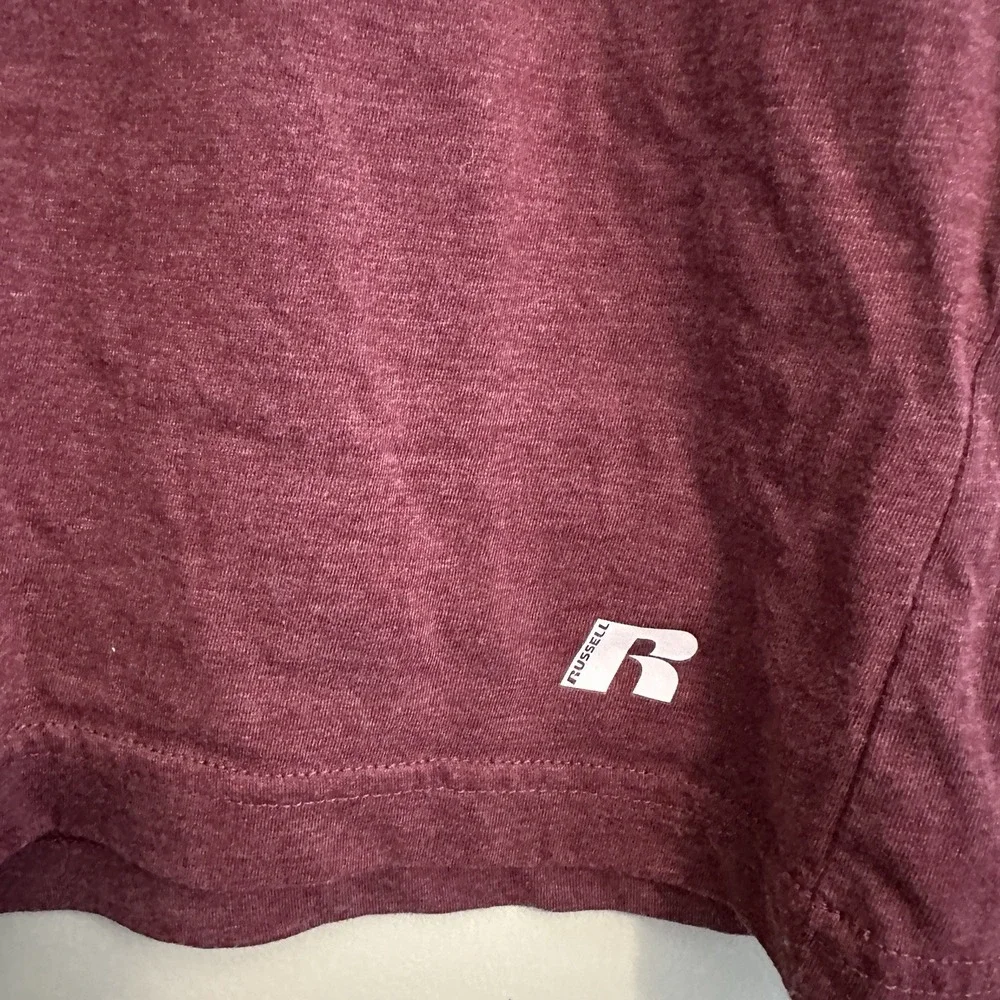 Russell Athletic Virginia Tech Hokies Mens Small‎ Maroon Orange Tank Top Graphic